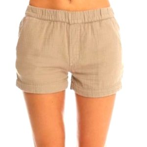 MOTHER Tan High Waist Shorts